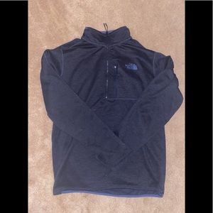 Mens Quarter Zip North Face Jacket Blue